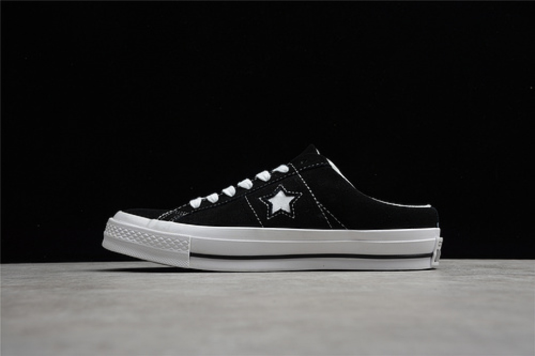 Converse Converse ONE STAR LOW BLACK SUEDE BLACK/WHITE/WHITE · 158369C, photo 1