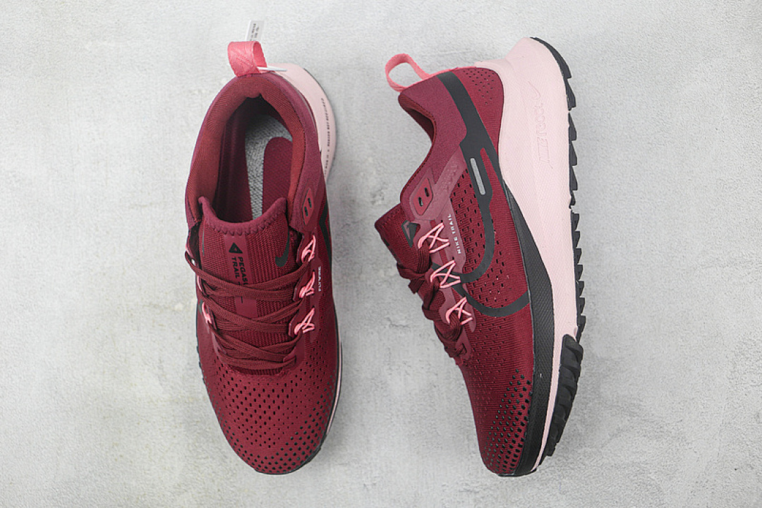 Nike [DJ6158-401]-[REACT PEGASUS TRAIL 4 RED/BLACK/PINK]-[MAN:40-45] - Image 3