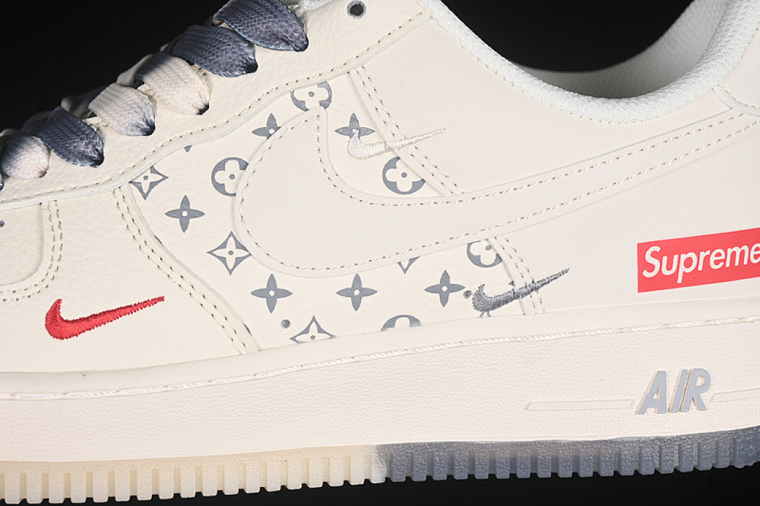 Nike [HH7518-077]-[AIR FORCE 1 07 LOW SUPREME WHITE/GREY]-[WOMAN:36-39]-[MAN:40-45] - Image 7