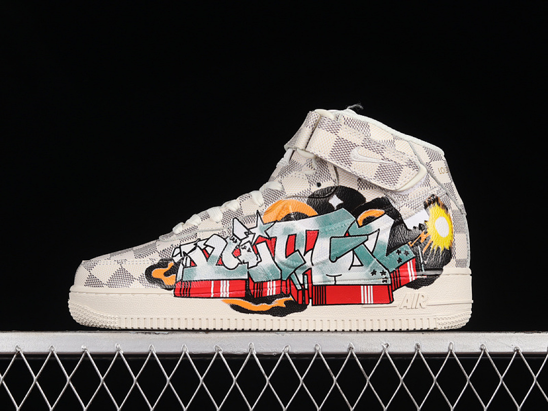 Nike Nike L*V X AIR FORCE 1 MID 07 WHITE/LIGHT GREY/MULTI-COLOR · 1A9VE6, photo 1