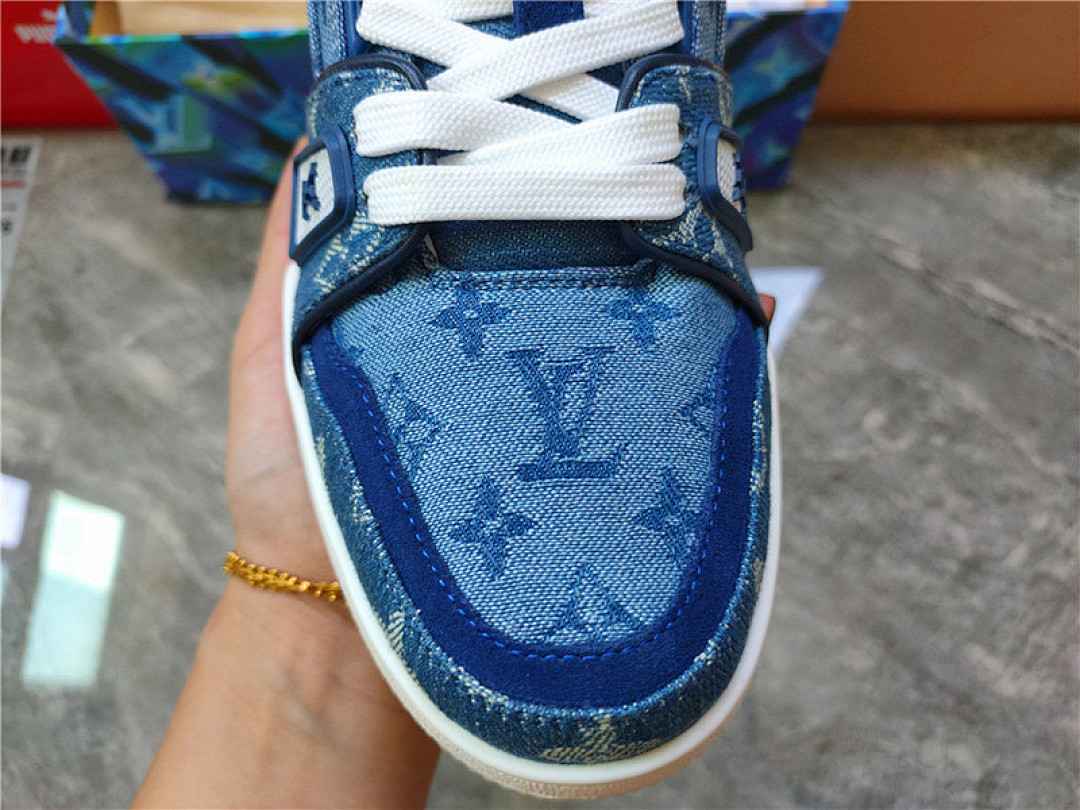 Louis Vuitton [60PIOM52]-[L*V NAVY BLUE/WHITE]-[MAN:39-45] - Image 9