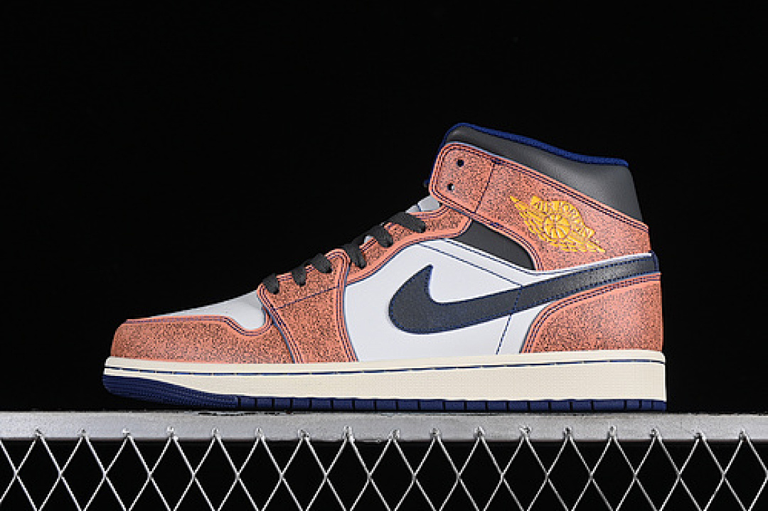 Jordan [FV3619-106]-[AIR JORDAN 1 MID FLIGHT VINTAGE WHITE/BROWN/BLUE/GREY]-[WOMAN:36-39]-[MAN:40-46], photo 1