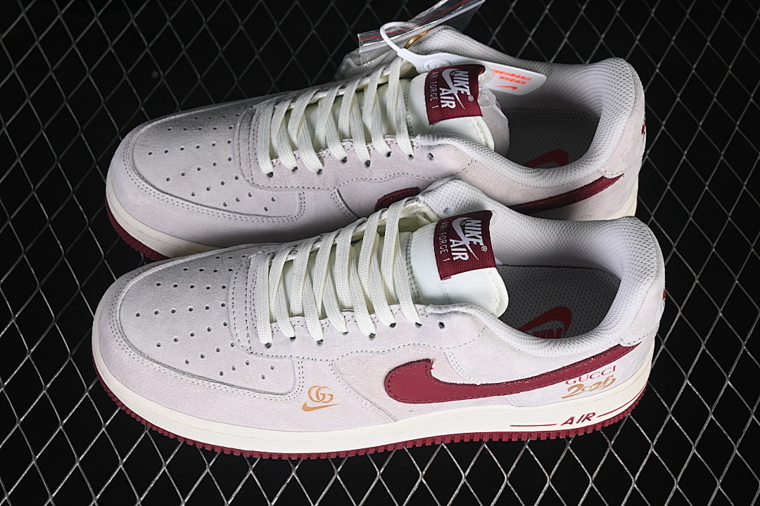 Nike [DD1982-342]-[AIR FORCE 1 07 LOW BEIGE/WINE RED]-[WOMAN:36-39]-[MAN:40-45] - Image 11