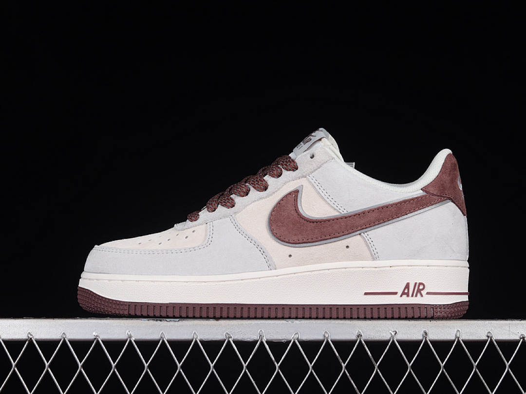 Nike [DO3966-163]-[AKIRA AIR FORCE 1 LOW 07 BEIGE/LIGHT GREY/MORANDI RED]-[WOMAN:36-39]-[MAN:40-45], photo 1