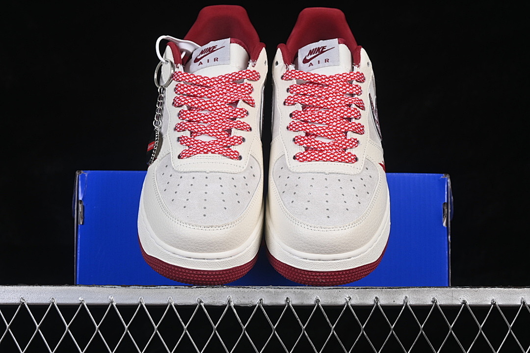 Nike [SY1388-019]-[AIR FORCE 1 07 LOW WHITE/GREY/RED]-[WOMAN:36-39]-[MAN:40-45] - Image 13