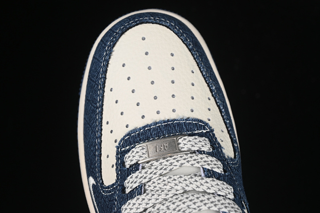 Nike [XS1958-551]-[AIR FORCE 1 07 LOW LV WHITE/BLUE]-[WOMAN:36-39]-[MAN:40-45] - Image 9