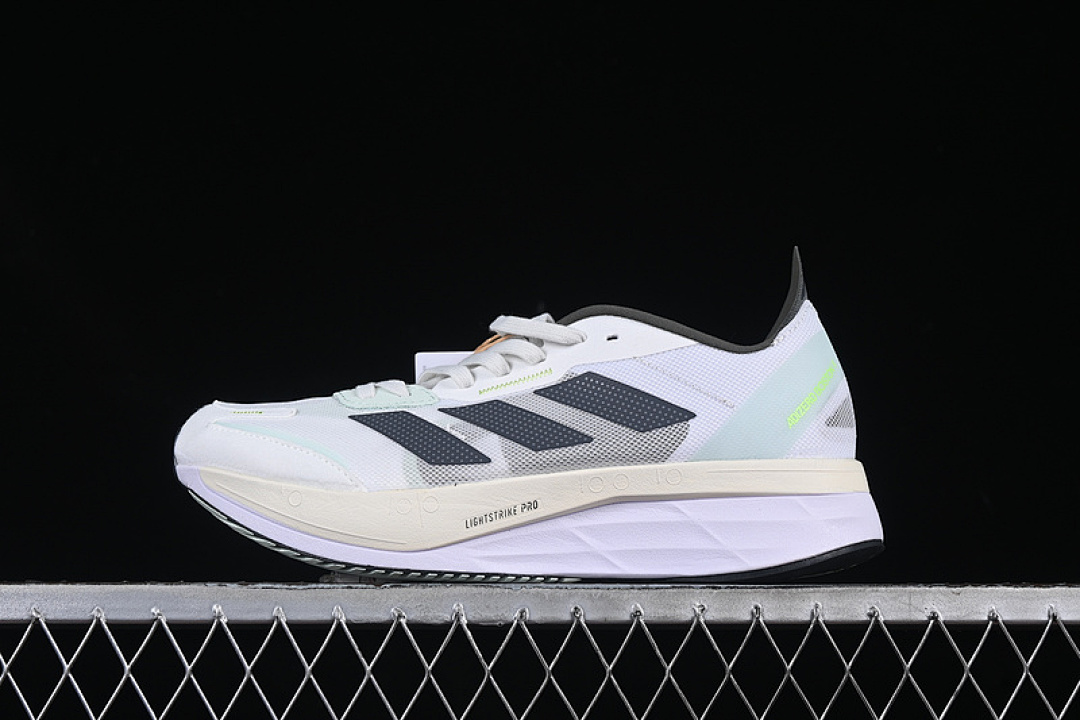 On Running [GY8407]-[ADIZERO BOSTON 11 CRYSTAL WHITE/NIGHT METALLIC/LINEN GREEN]-[WOMAN:36-39]-[MAN:40-45] - Image 2
