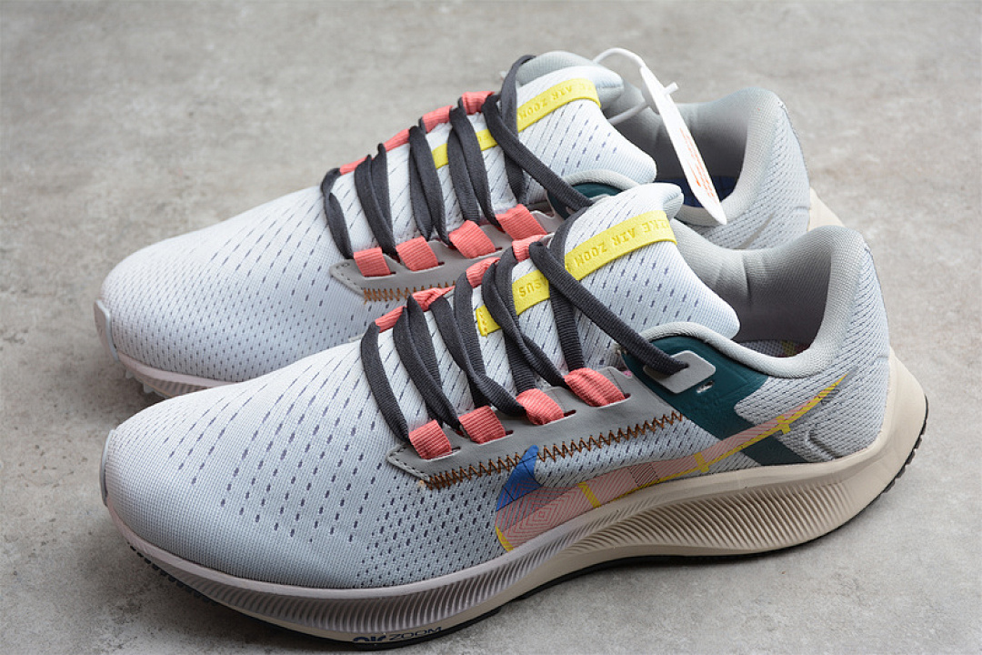 Nike [DC8796-400]-[AIR ZOOM PEGASUS 38 PREMIUM BLUE TINT/GREY/SAIL]-[WOMAN:36-39]-[MAN:40-45] - Image 9