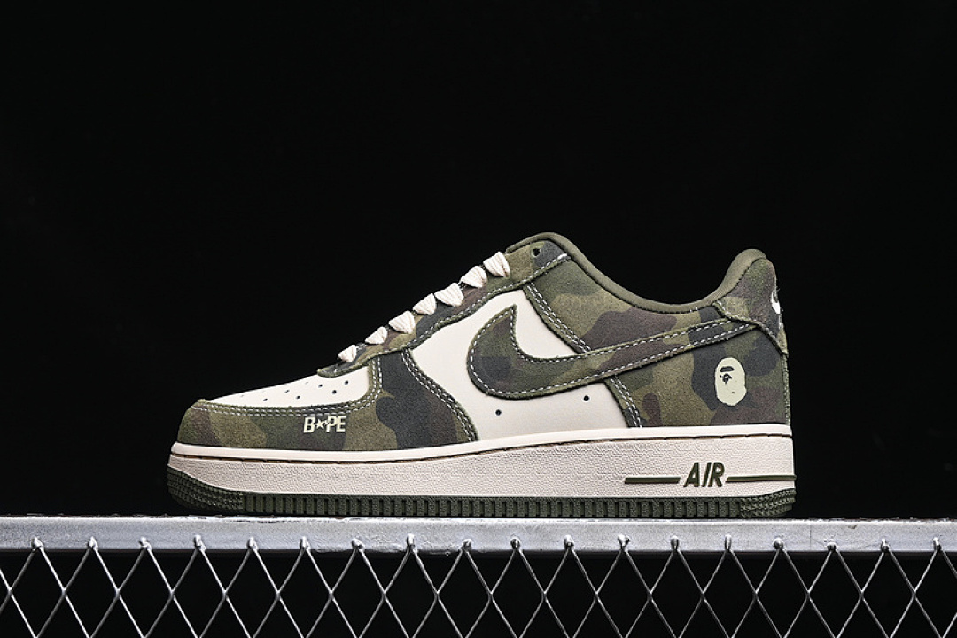Nike [CH6336-509]-[AIR FORCE 1 07 LOW BAPE WHITE/GREEN]-[WOMAN:36-39]-[MAN:40-45], photo 1