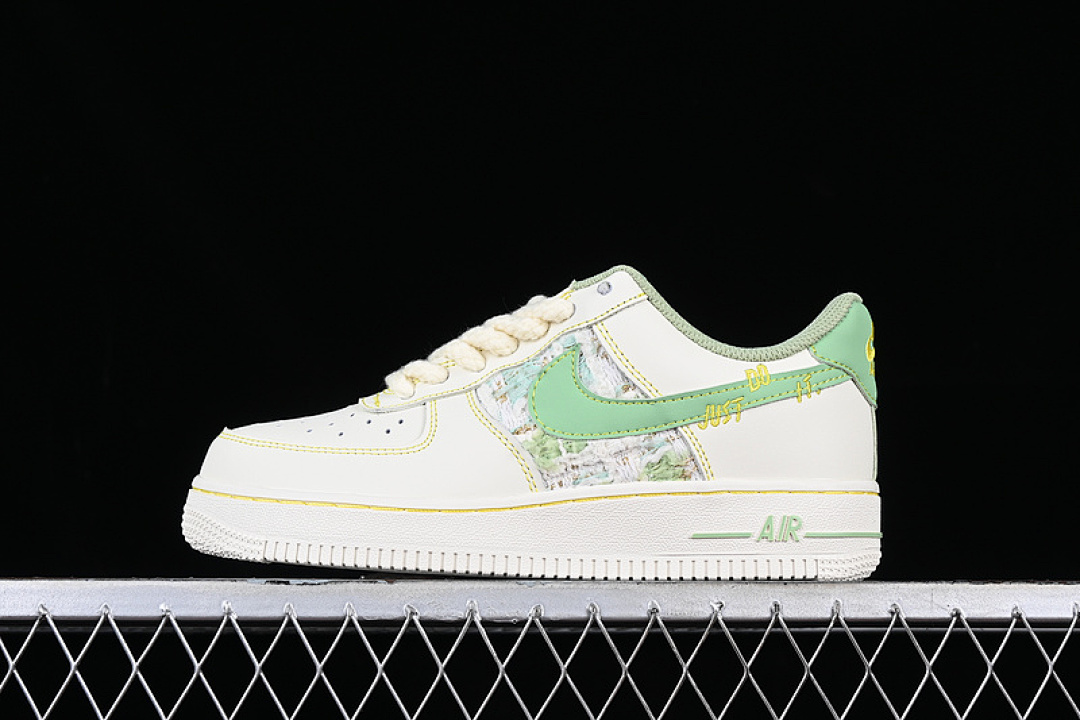 Nike [FJ7740-011]-[AIR FORCE 1 07 LOW JUST DO IT WHITE/GREEN]-[WOMAN:36-39]-[MAN:40-45], photo 1