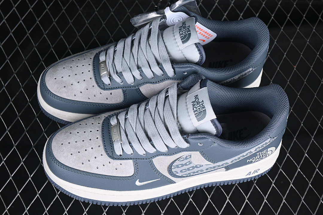 Nike [DM6688-051]-[AIR FORCE 1 07 LOW CDG WHITE/GREY/BLUE]-[WOMAN:36-39]-[MAN:40-45] - Image 11
