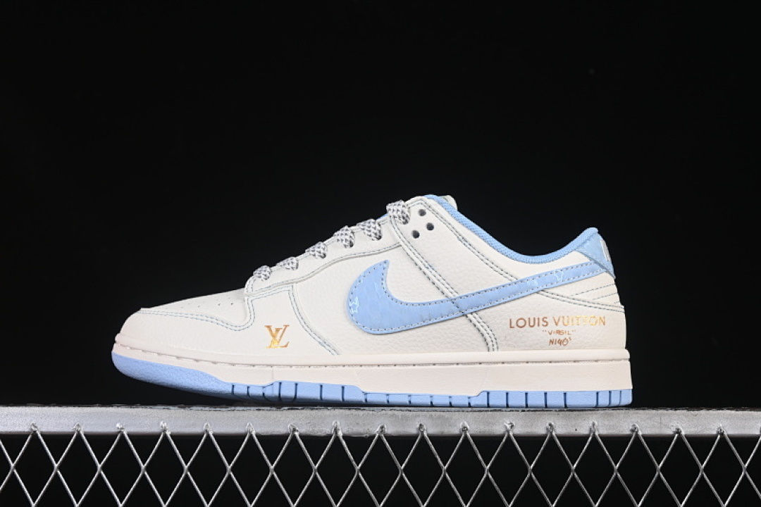 Off-White [JP1628-005]-[SB DUNK LOW LV OFF WHITE/BLUE/GREY]-[WOMAN:36-39]-[MAN:40-45], photo 1