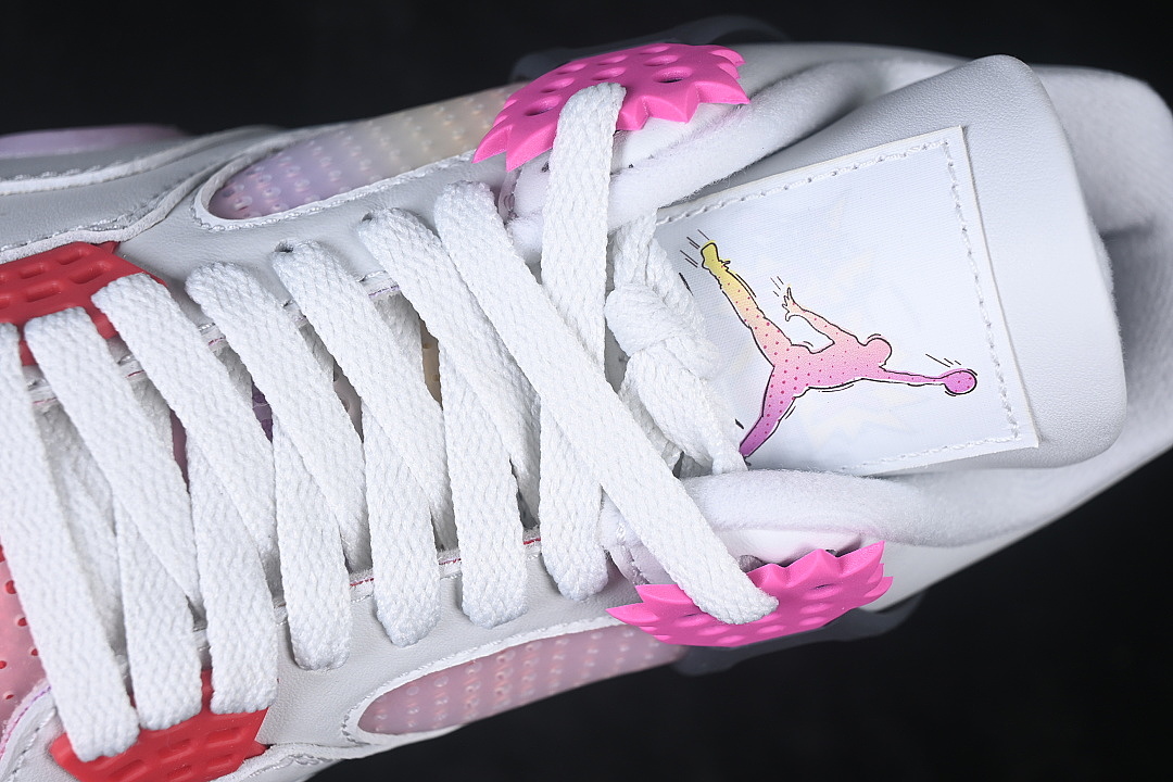 Unbranded [JA1135-100]-[AIR JORDAN 4 RETRO COMIC AJ4 PINK/WHITE/BLACK]-[WOMAN:36-39]-[MAN:40-47.5] - Image 8