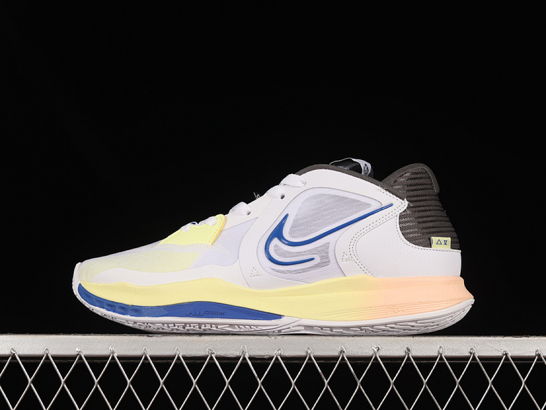 KYRIE LOW 5 EP WHITE/MEDIUM ASH/CITRON TINT/GAME ROYAL · DJ6014-100, photo 1