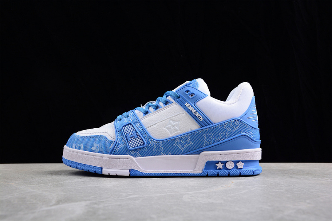 Louis Vuitton Louis Vuitton [L*V 2022 TRAINER SNEAKERS BLUE/WHITE/BLUE]-[WOMAN:36-39]-[MAN:40-46], photo 1