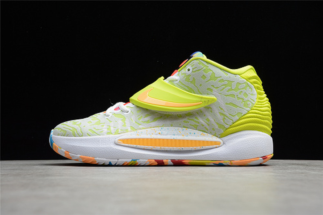 KD 14 EP CYBER WHITE/LIME GREEN/ORANGE · CZ0170-101, photo 1