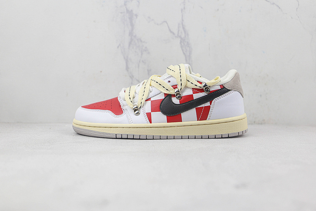 Jordan [AIR JORDAN 1 LOW WHITE/BLACK/RED]-[WOMAN:36-39]-[MAN:40-46], photo 1