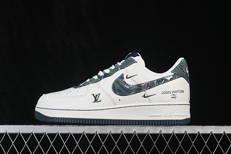 Nike Nike AIR FORCE 1 07 LOW CASUAL SNEAKERS GREEN/BLUE/WHITE · XY9205-014, photo 1