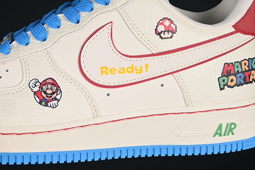 Nike [SC0601-567]-[AIR FORCE 1 07 LOW WHITE/BLUE/RED]-[WOMAN:36-39]-[MAN:40-45] - Image 8