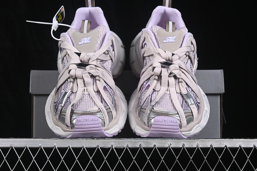 Balenciaga [W3XCH9250]-[3XL FASHIONABLE RUNNING SHOES WHITE/SILVER/PURPLE]-[WOMAN:35-39]-[MAN:40-46] - Image 14
