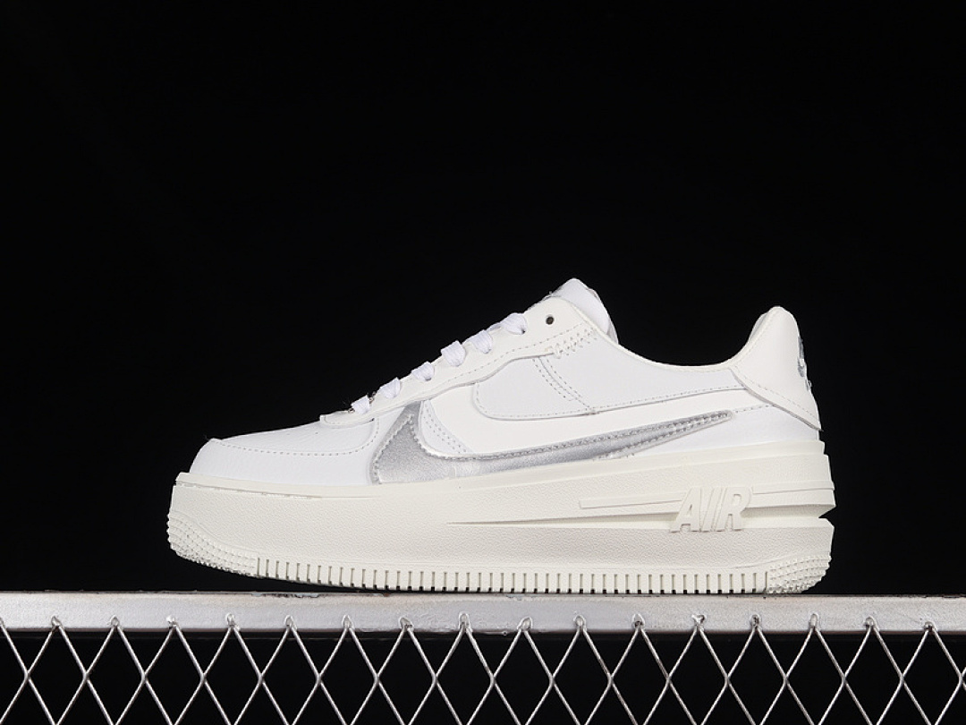 Nike Nike AIR FORCE 1 PLT.AF.ORM SUMMIT WHITE/SAIL/WOLF GREY/METALLIC SILVER · DJ9946-101, photo 1
