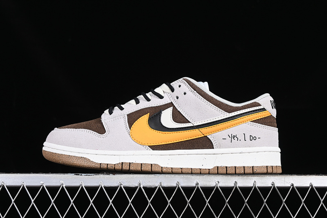 Unbranded [DO9457-104]-[SB DUNK LOW BROWN/GREY/WHITE/YELLOW]-[WOMAN:35-39]-[MAN:40-46], photo 1