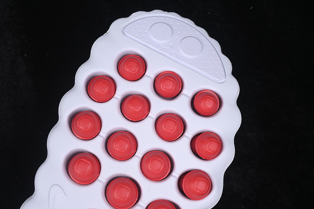 Unbranded [HQ4307-101]-[NEUROSCIENCE FOOT MASSAGE SLIPPERS WHITE/RED]-[WOMAN:36-38.5]-[MAN:40-50.5] - Image 2