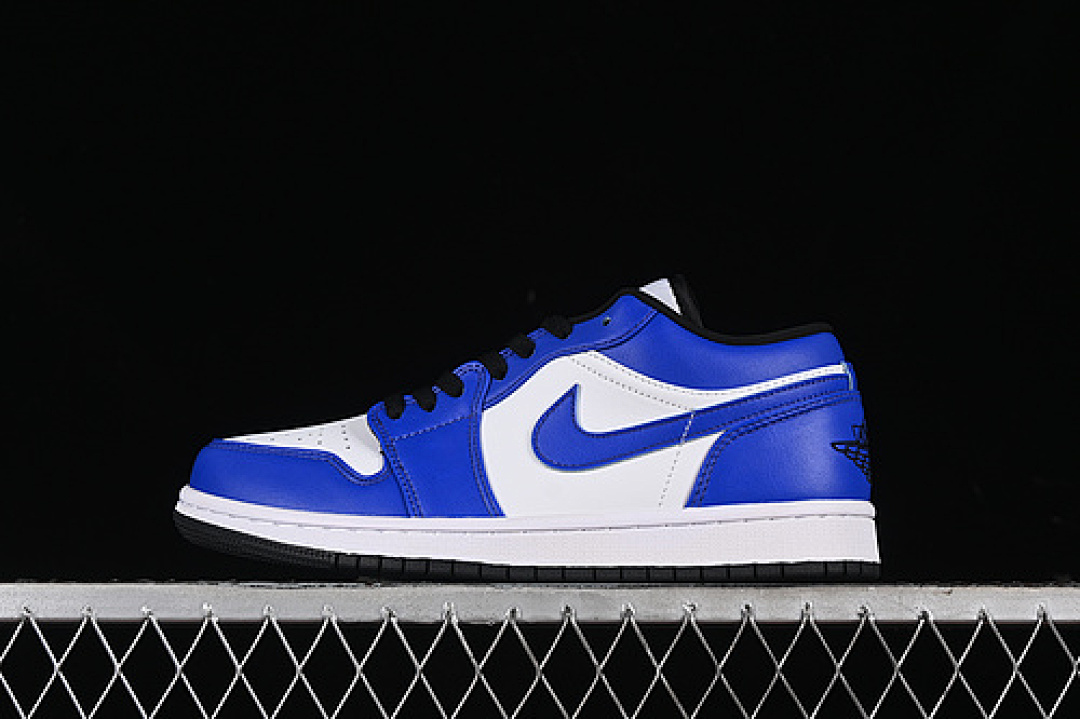 Jordan [553558-124]-[AIR JORDAN 1 LOW WHITE/GAME ROYAL/BLACK]-[WOMAN:36-39]-[MAN:40-46], photo 1