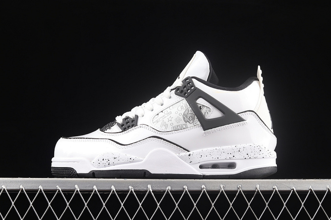 Jordan [DC4101-100]-[AIR JORDAN 4 RETRO GS DIY WHITE/BLACK/VOLT]-[WOMAN:36-39]-[MAN:40-46], photo 1