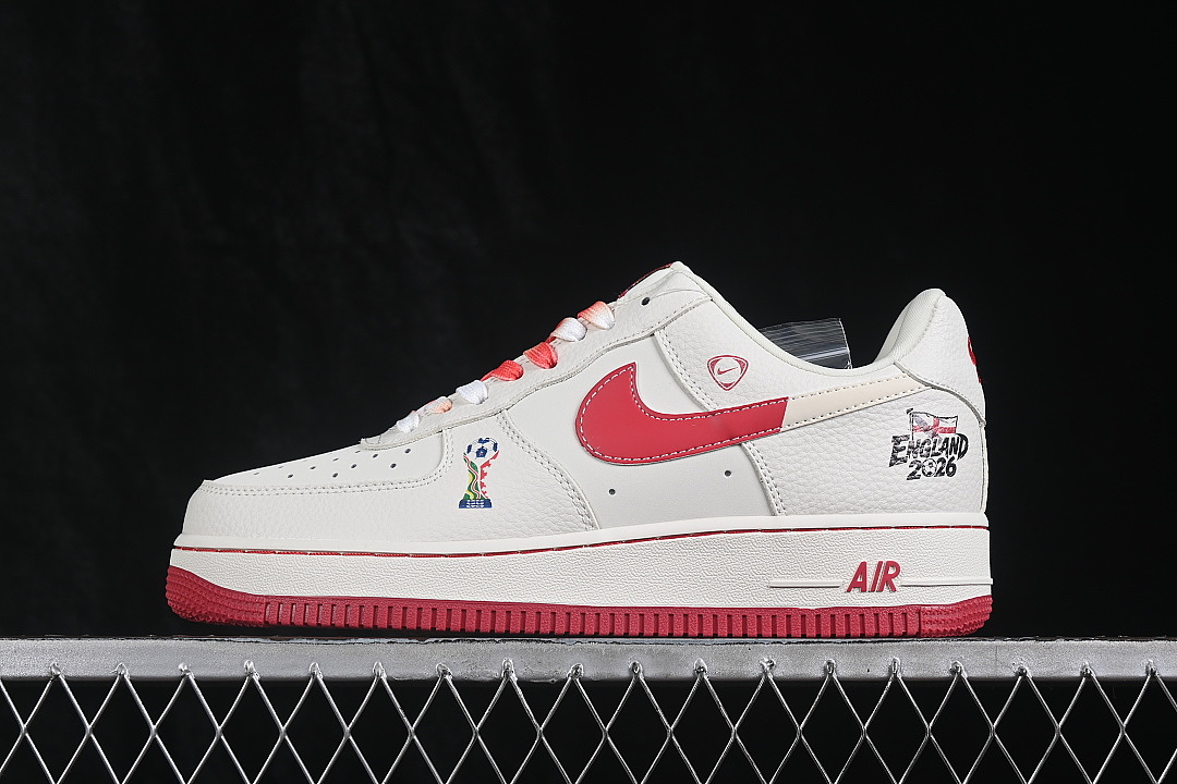 Nike [DW8806-026]-[AIR FORCE 1 07 LOW CASUAL SNEAKERS RED/WHITE]-[WOMAN:36-39]-[MAN:40-45], photo 1