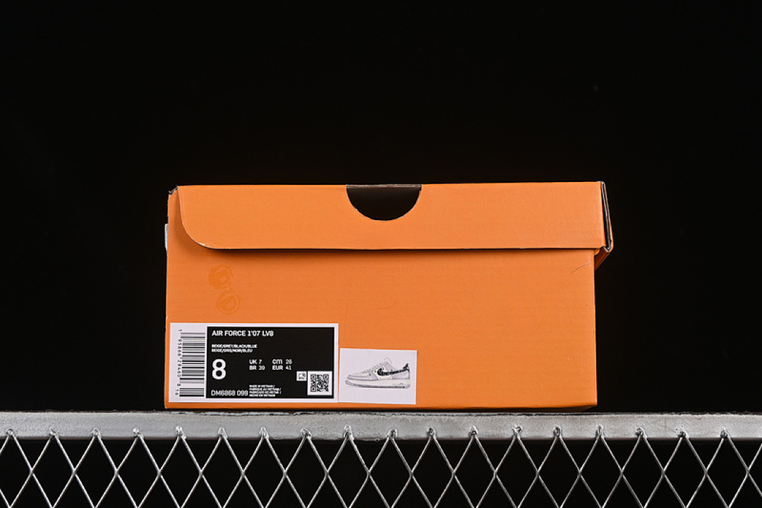 Nike [DM6868-099]-[AIR FORCE 1 07 LOW LV WHITE/BLUE/GREY]-[WOMAN:36-39]-[MAN:40-45] - Image 12