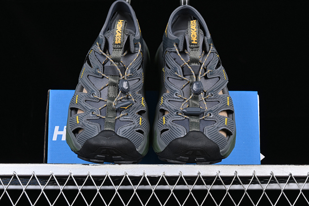 Nike [1123112 CTHY]-[HOKA ONE HOPARA BLACK/GREY/GREEN/GOLD]-[WOMAN:36-39]-[MAN:40-45] - Image 12