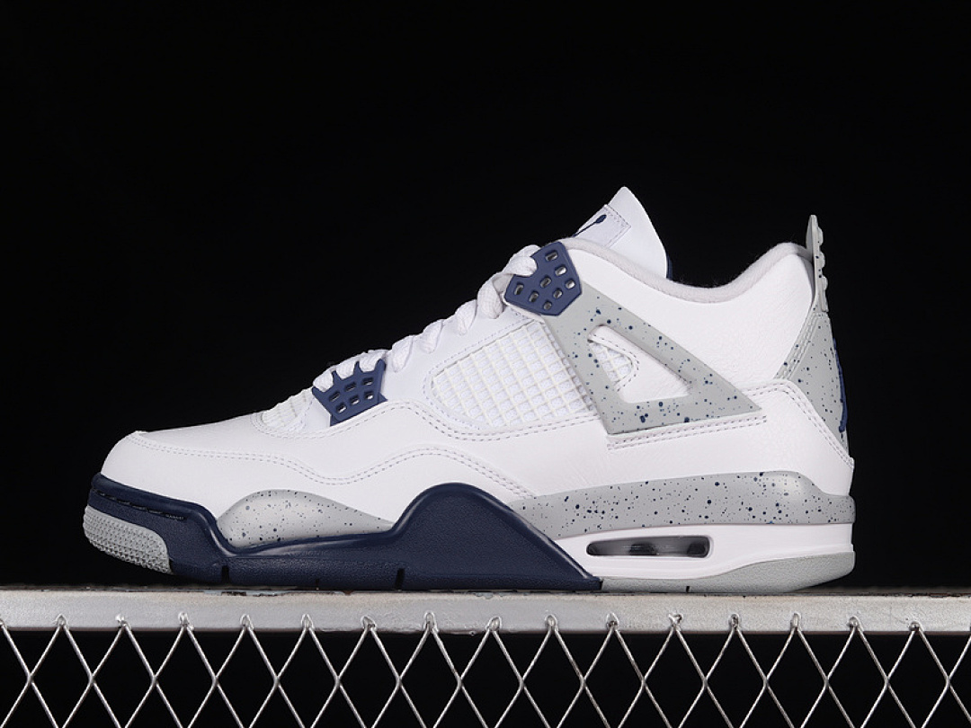 Jordan [DH6927-140]-[AIR JORDAN 4 RETRO WHITE/MIDNIGHT NAVY/LIGHT SMOKE GREY/FIRE RED]-[MAN:41-46], photo 1