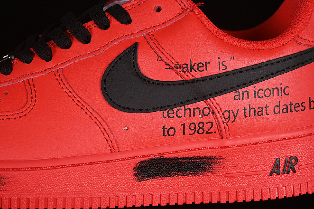 Nike [FD7039-600]-[AIR FORCE 1 07 LOW UNIVERSITY RED/BLACK]-[WOMAN:36-39]-[MAN:40-45] - Image 8