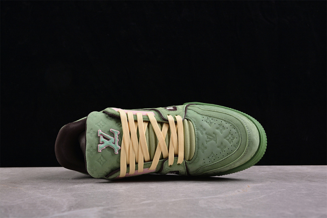 Louis Vuitton [2024TRAINER L*V LOUIS VUITTON TRAINER YELLOW/GREEN/PINK]-[MAN:38-45] - Image 12