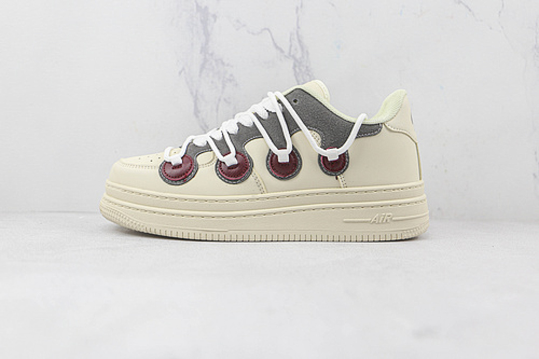 Nike [AIR FORCE 1 LOW VIBE CREAM WHITE/CREAM WHITE/DARK GREY]-[WOMAN:36-39]-[MAN:40-45], photo 1