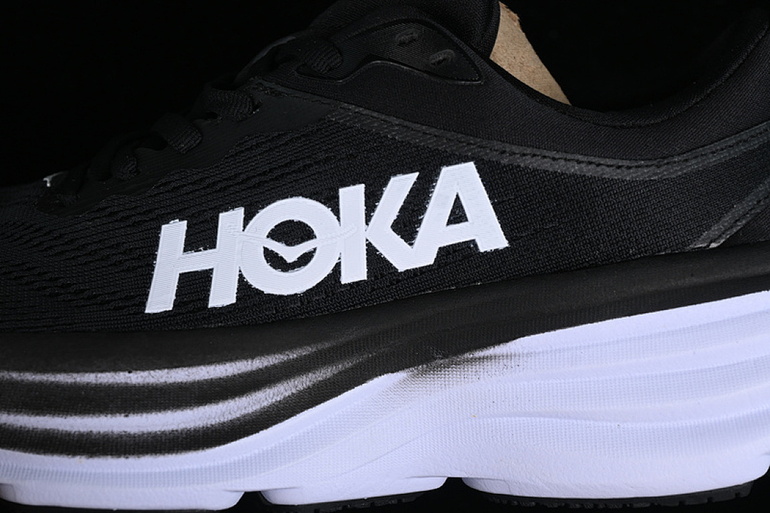 On Running [1123202 BWHT]-[HOKA ONE BONDI 8 WHITE/BLACK]-[WOMAN:36-39]-[MAN:40-45] - Image 11