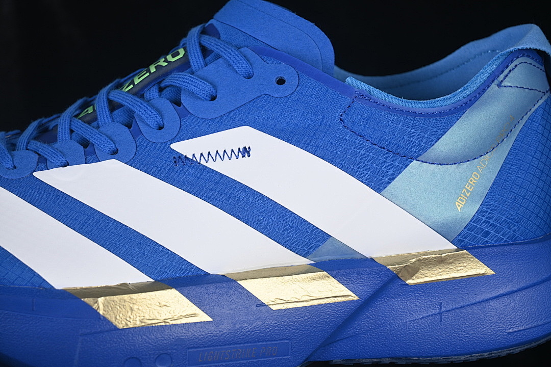 Adidas [JP6622]-[ADIZERO ADIOS PRO 4 BLUE/CLOUD WHITE/LIME BURST]-[WOMAN:36-39]-[MAN:40-45] - Image 8