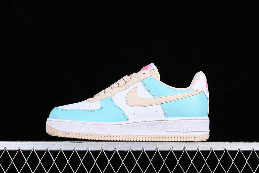 Nike [DX3727-101]-[AIR FORCE 1 07 LOW WHITE/BLUE/BROWN]-[WOMAN:36-39]-[MAN:40-45], photo 1