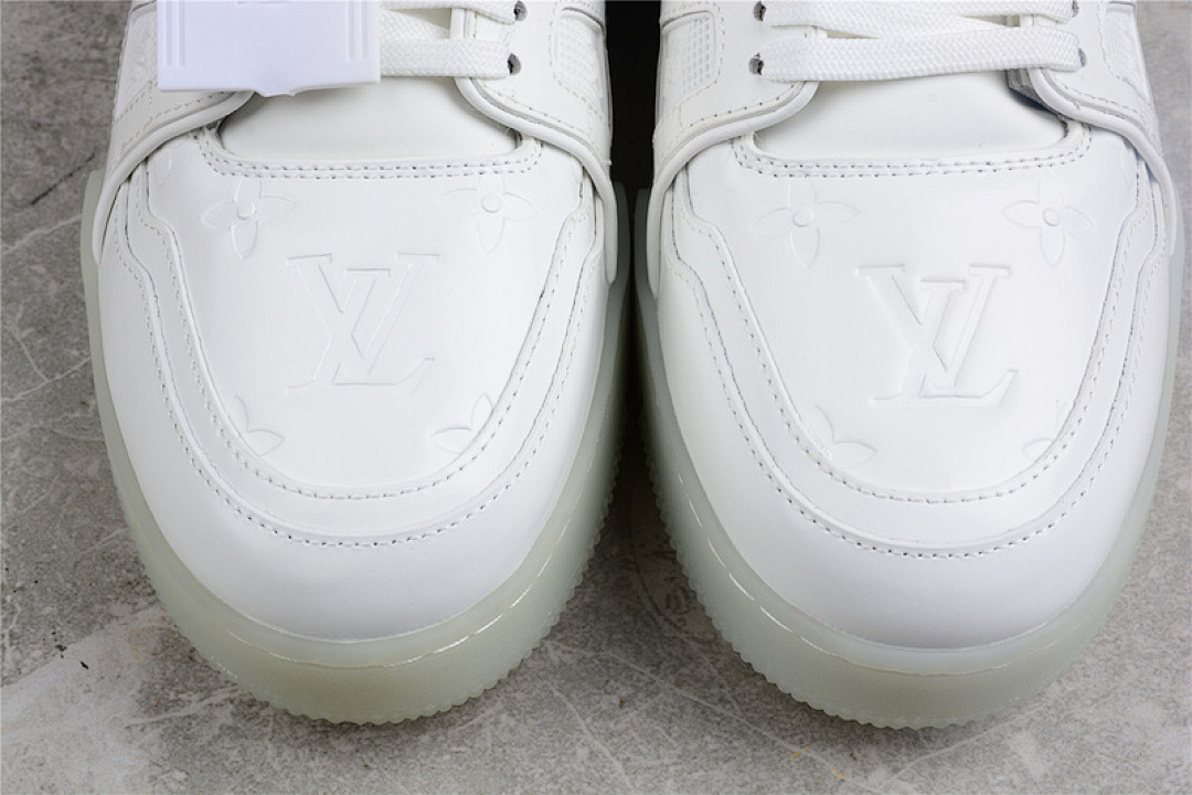 Louis Vuitton [L*V LOW TRAINER SNEAKER WHITE/WHITE/WHITE]-[MAN:39-45] - Image 9