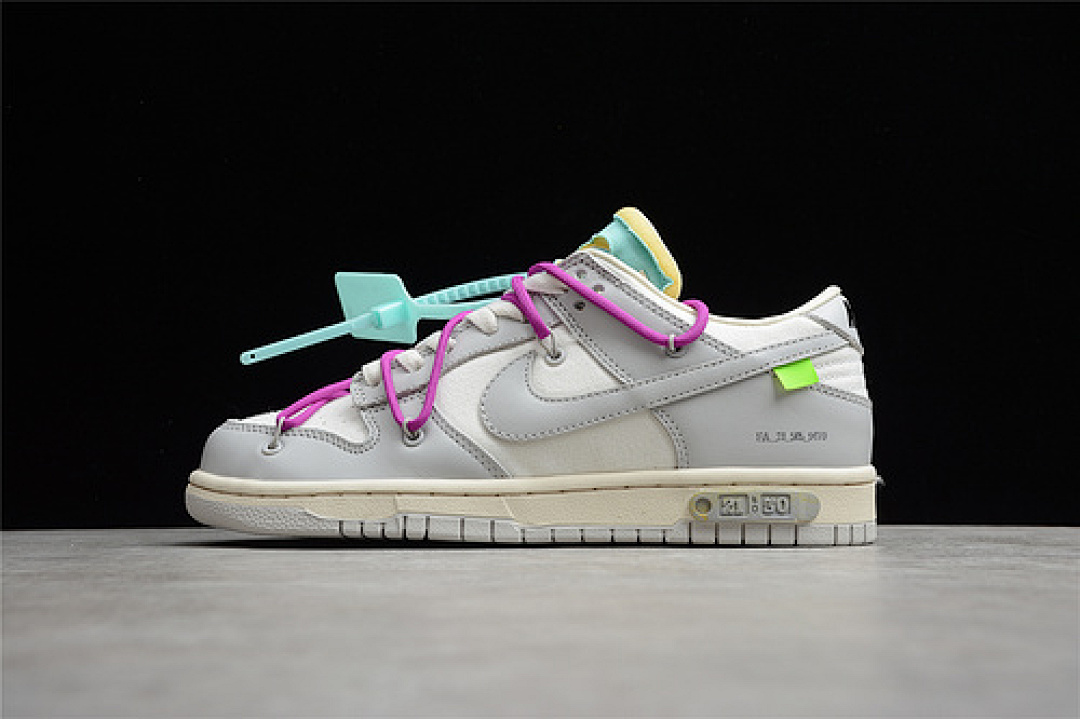 Purple [DM1602-100]-[OW X SB DUNK LOW THE 50 LIGHT GREY/WHITE/PURPLE]-[WOMAN:36-39]-[MAN:40-47], photo 1