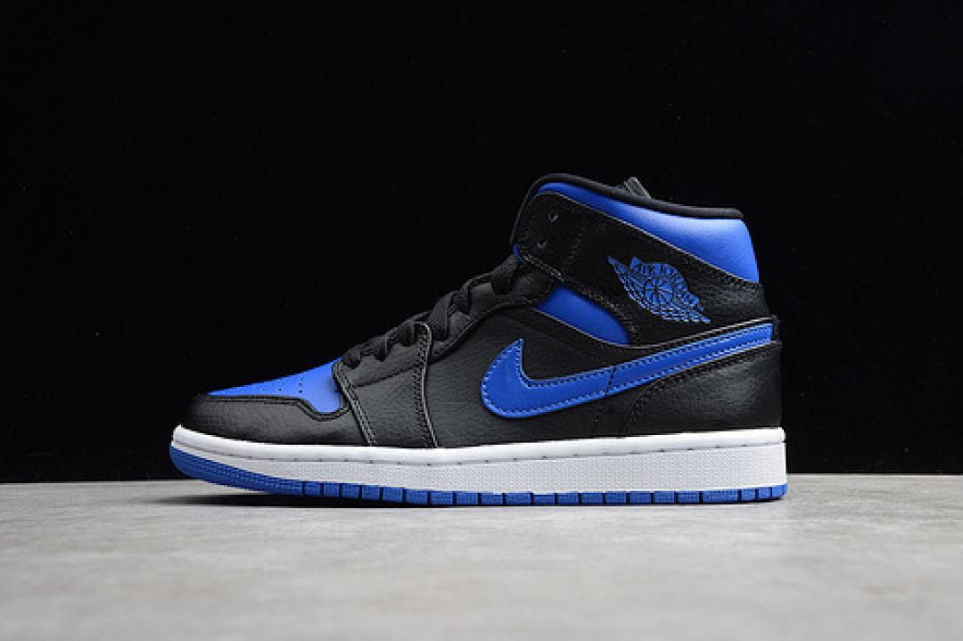 Jordan [554724-068]-[AIR JORDAN 1 MID ROYAL BLACK/BLUE]-[MAN:40-45], photo 1