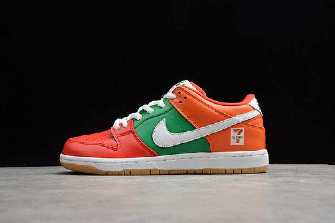 Unbranded [CZ5130-600]-[7-ELEVEN X SB DUNK LOW ORANGE/GREEN/WHITE]-[UNISEX:36-45], photo 1