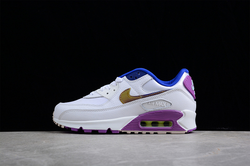 Purple Nike AIR MAX 90 SE EASTER WHITE/MULTI COLOR/PURPLE NEBULA · CJ0623-100, photo 1