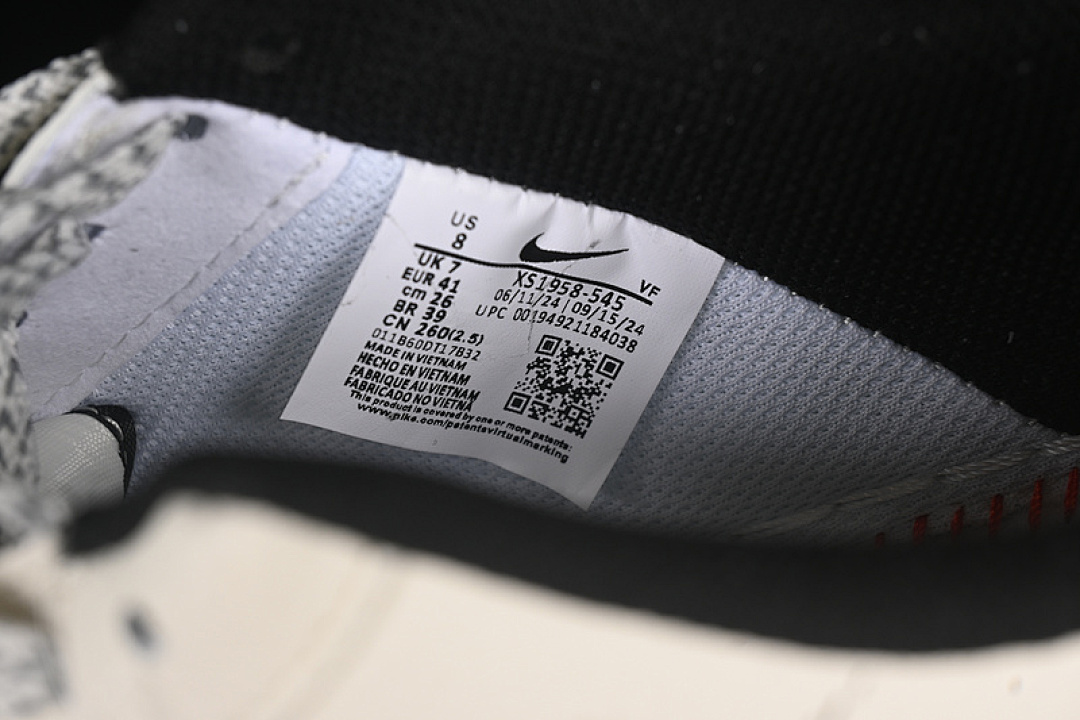 Nike [XS1958-545]-[AIR FORCE 1 07 LOW SUPREME WHITE/GREY/BLACK]-[WOMAN:36-39]-[MAN:40-45] - Image 6