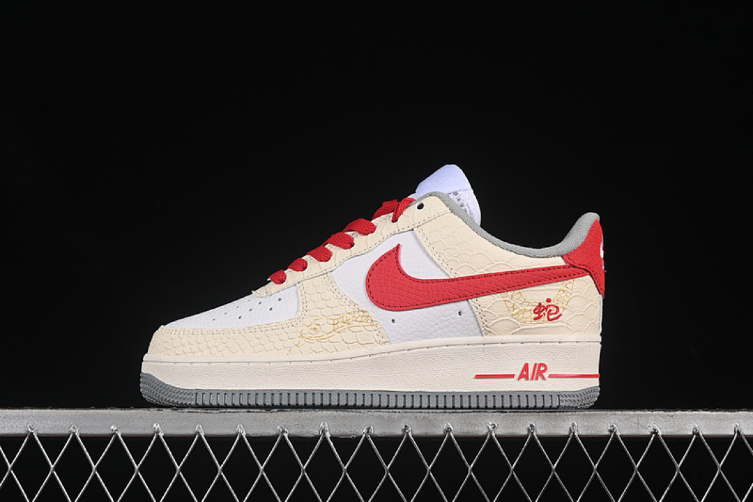 Nike [DX2678-100]-[AIR FORCE 1 07 LOW WHITE/YELLOW/RED]-[WOMAN:36-39]-[MAN:40-45] - Image 2