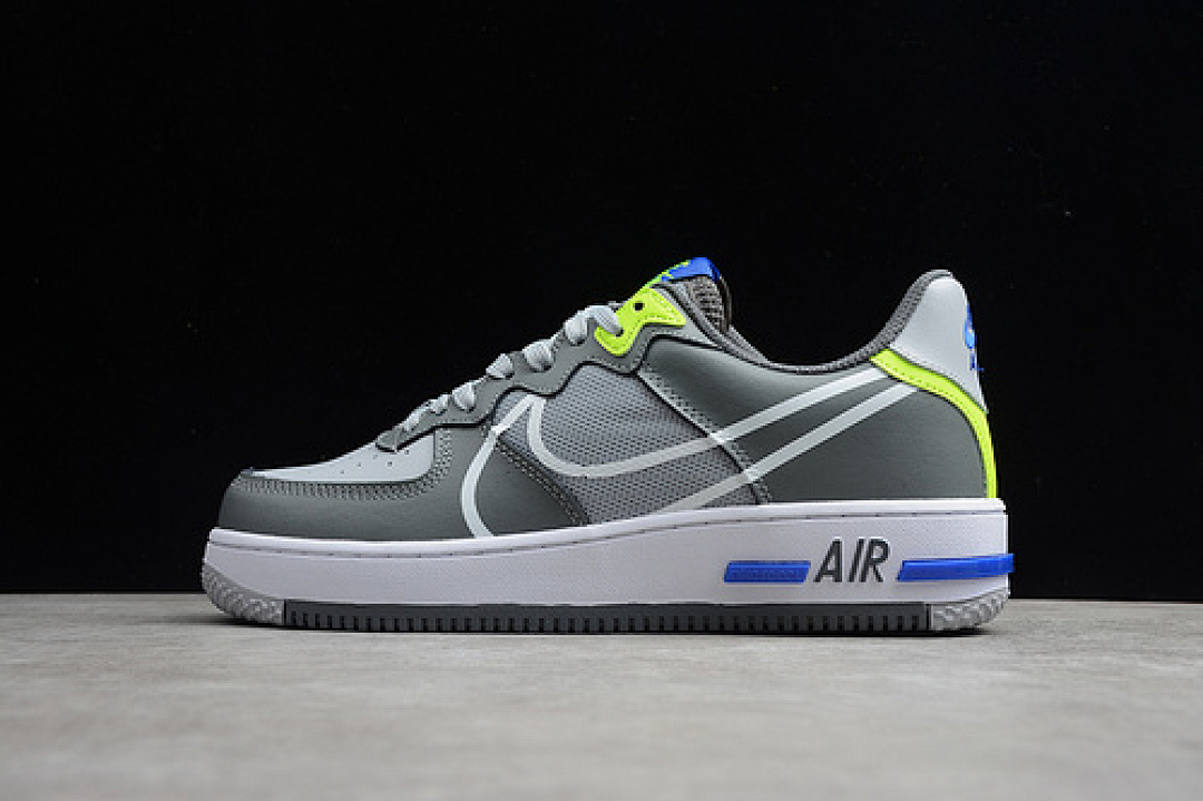 Nike [CD4366-002]-[AIR FORCE 1 REACT WOLF GREY/WHITE-SMOKE GREY-DARK GREY]-[UNISEX:36-45], photo 1