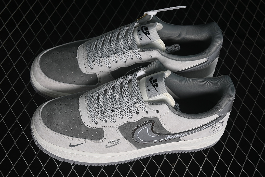 Nike [WY0655-102]-[AIR FORCE 1 07 LOW CASUAL SNEAKERS GREY/GREY/GREY]-[WOMAN:36-39]-[MAN:40-45] - Image 11