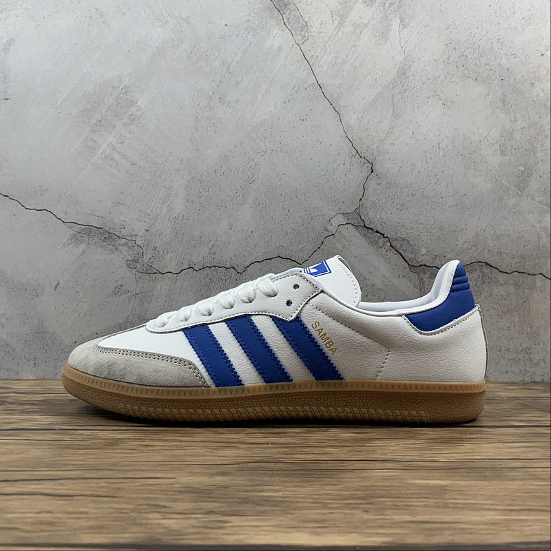 Adidas Adidas SAMBA OG SHOES CLOUD WHITE/BLUE/GUM · EE5450, photo 1