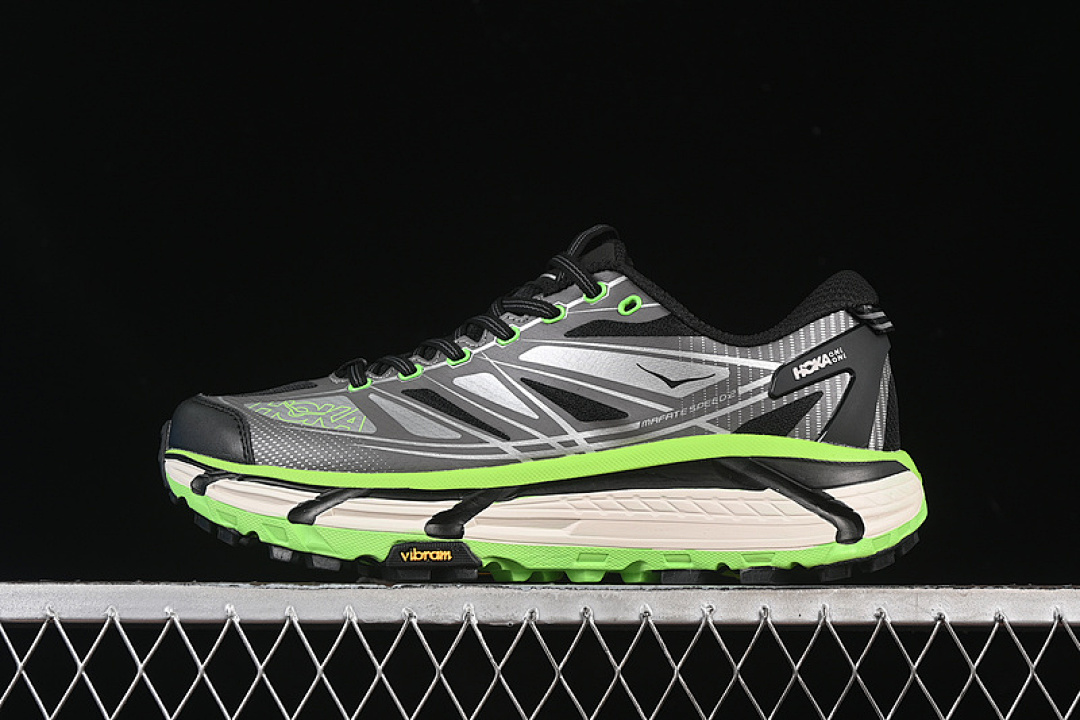 Hoka [1126851 BCKLC]-[HOKA MAFATE SPEED 2 BLACK/GREY/GREEN/WHITE]-[WOMAN:36-39]-[MAN:40-45] - Image 2